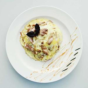 Курица на рисе под соусом Скияки Курица на рисе под соусом Скияки
